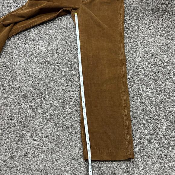 Vintage 60s Corduroy Pants 26x29 Size 9 Sears Western Boho Hippie Juniors Brown - Picture 12 of 14